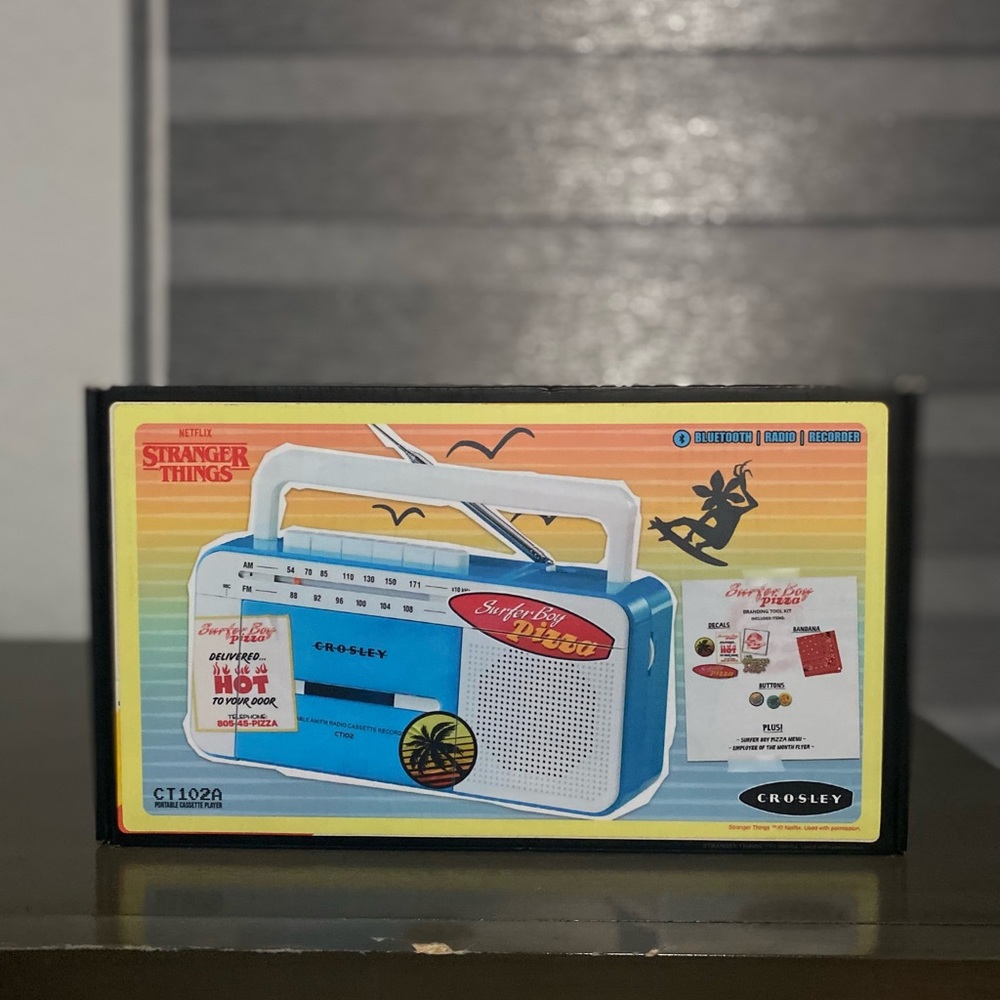 Stranger Things Season 4 Crosley Cassette Player CT102A NEW